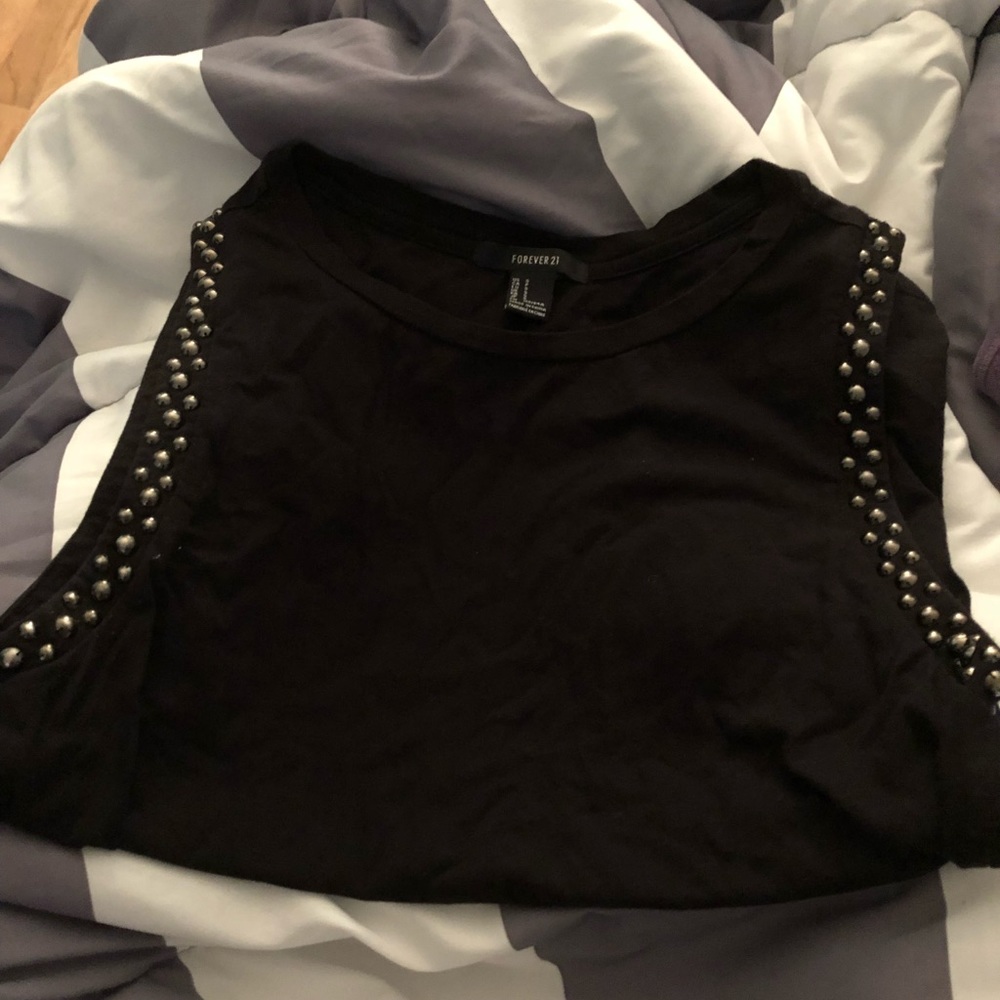 Studded Black Forever21 Tank